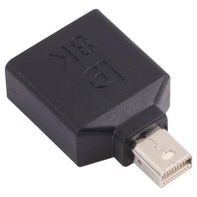8K Mini DisplayPort Male to DisplayPort Female Straight Adapter 