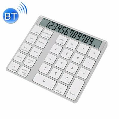MC Saite MC-58AG USB Charging Bluetooth 3.0 Numeric Keyboard with 12-digit Display LED indicator for Laptop Desktop PC Notebook