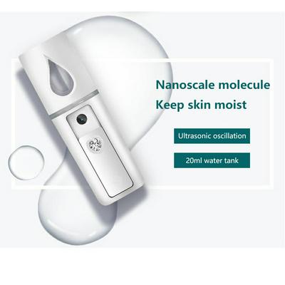 Mini Handheld Nebulizer Facial Humidifier New Portable Nano Spray Water Replenishment Apparatus-white