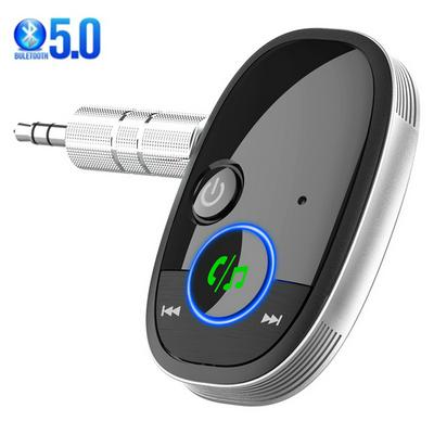 T6 Car Bluetooth 5.0 Receiver Audio Transmitter Aux Jack Stereo Music Adapter Wireless Dongle for PC TV Car Headphone Speaker