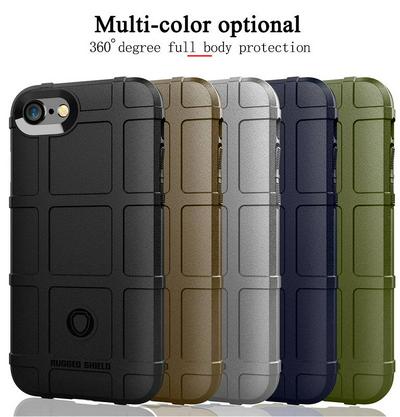 For iPhone 7/8 Extra Thinness Detachable Shockproof Frosted Anti-Scratches All-Inclusive Flexible TPU Cover Case 