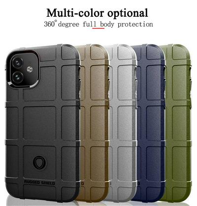 For iPhone 11(6.1) Extra Thinness Detachable Shockproof Frosted Anti-Scratches All-Inclusive Flexible TPU Cover Case 