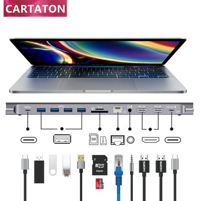 Onten Usb C Hub 12 in 1 USB C Docking Station 4k Triple Display Type C Adapter