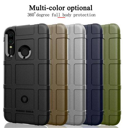 For Huawei P smart Pro 2019 Rugged Shield Detachable Shockproof Frosted All-Inclusive Flexible TPU Cover Case 