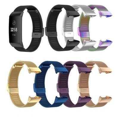 Suitable for fitbit charge 3 4 Milan watch strap charge 3 se stainless steel loop metal strap