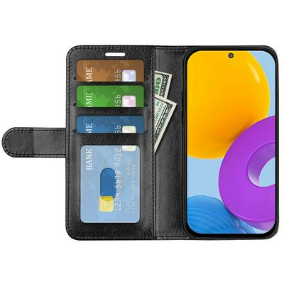 For Samsung Galaxy M52 5G R64 Pattern Single Folded Edge Folio Flip Leather Wallet Phone Case