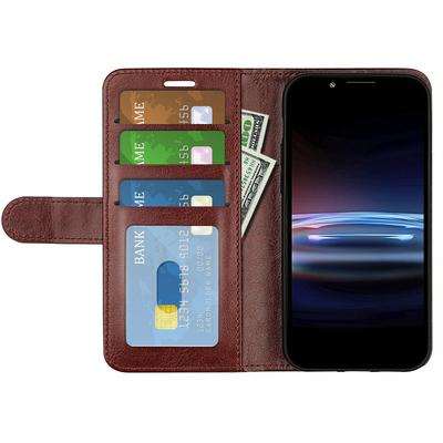 For Sony Xperia Pro-I R64 Pattern Single Folded Edge Folio Flip Leather Wallet Phone Case