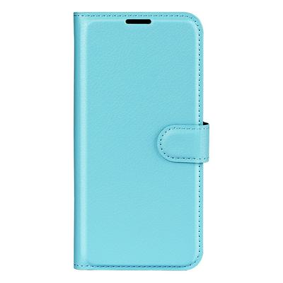 For Motorola Moto G31 4G Lychee Pattern Folio Flip Leather Case with Stand and Card Slots Function