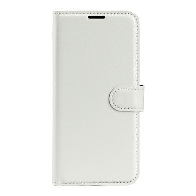 For Motorola Edge X30 Solid Color Scratch Resistant Folio Flip Leather Case with Stand and Card Slots Function