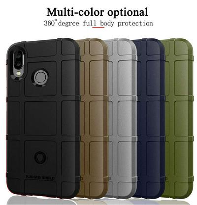 For Huawei P Smart+ 2019 Rugged Shield Detachable Shockproof Frosted All-Inclusive Flexible TPU Cover Case 