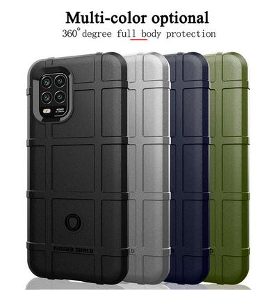 For Xiaomi Mi 10 Lite 5G Rugged Shield Detachable Shockproof Frosted All-Inclusive Flexible TPU Cover Case 