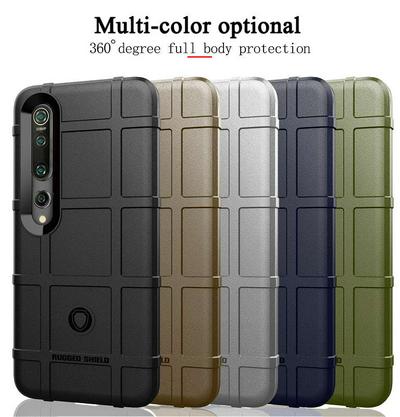 For Xiaomi Mi 10 5G Rugged Shield Detachable Shockproof Frosted All-Inclusive Flexible TPU Cover Case 
