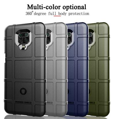 For Xiaomi Redmi Note 9 Pro/Note 9S Rugged Shield Detachable Shockproof Frosted All-Inclusive Flexible TPU Cover Case 