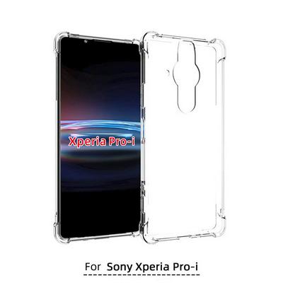 Anti-Fingerprint Non-Slip Waterproof Four Corners Shockproof Transparent Soft TPU Back Cover Protective Case for Sony Xperia Pro-I