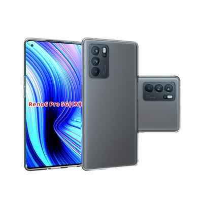 For Oppo Reno6 Pro 5G Transparent Shockproof Scratch Resistant Soft TPU Back Cover Case