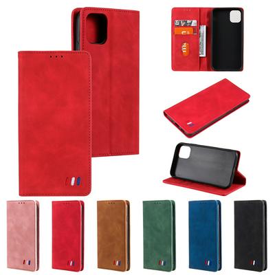 For iPhone 13 mini Magnetic Closure Shockproof Flip Folio Leather Wallet Case