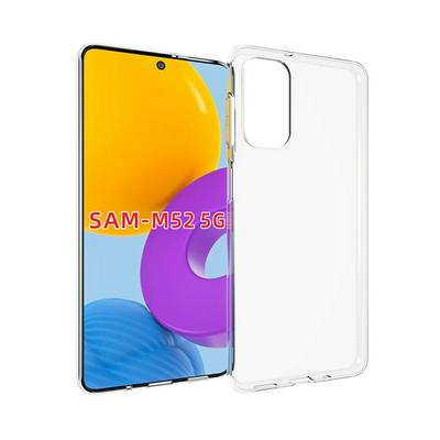 For Samsung Galaxy M52 5G Transparent Shockproof Scratch Resistant Soft TPU Back Cover Case