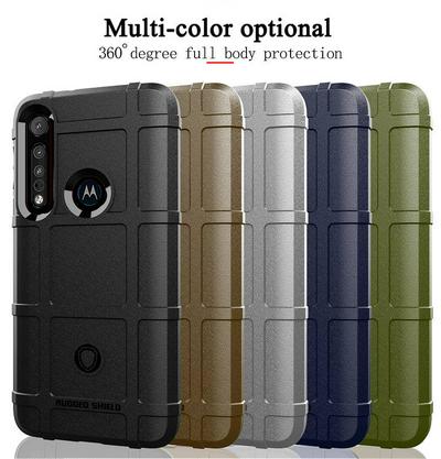 For Motorola One Macro Rugged Shield Detachable Shockproof Frosted All-Inclusive Flexible TPU Cover Case 