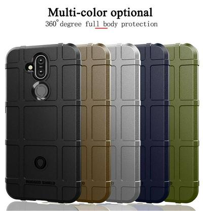 For Nokia X7 Rugged Shield Detachable Shockproof Frosted All-Inclusive Flexible TPU Cover Case
