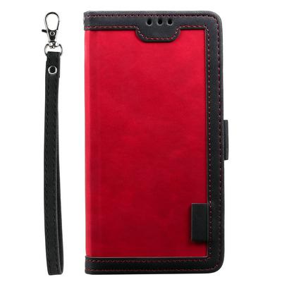 For iPhone 13 mini Retro Splice Case Scratch-resistant PU Leather Phone Cover