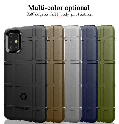 For Samsung Galaxy A71 Rugged Shield Detachable Shockproof Frosted All-Inclusive Flexible TPU Cover Case