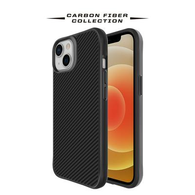 For iPhone 13 mini Carbon Fiber Texture Shockproof and Scratchproof Hard PC+TPU Phone Case