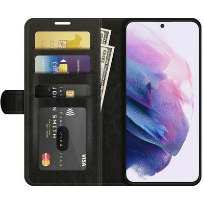 For Samsung Galaxy S22 Plus R64 Pattern Single Folded Edge Folio Flip Leather Wallet Phone Case