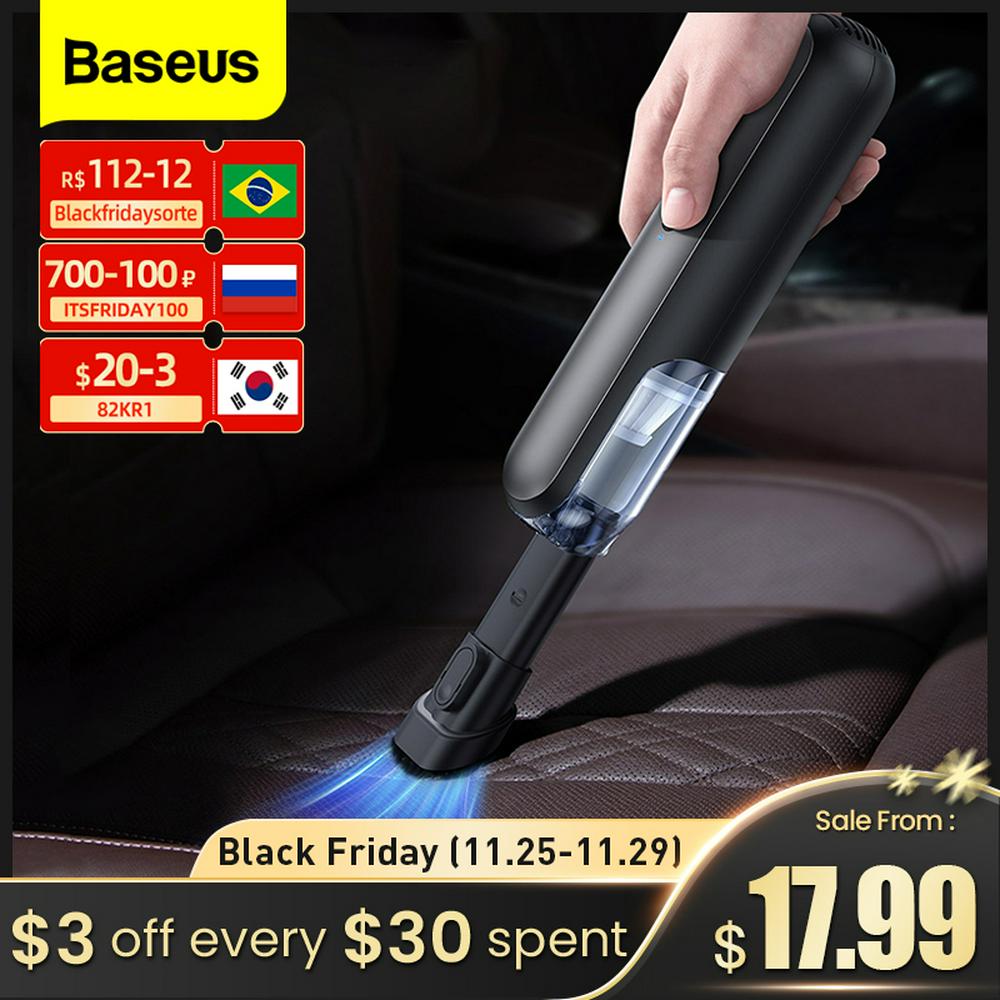 Baseus 4000pa Car Vacuum Cleaner A1 Wireless Vacuum With Led Light For