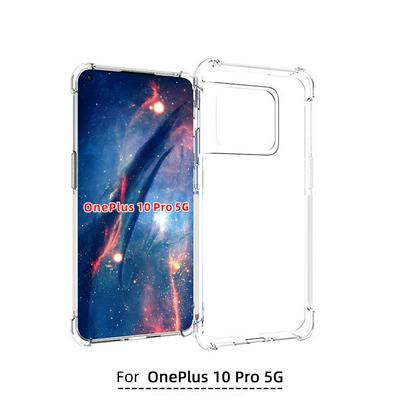 Anti-Fingerprint Non-Slip Waterproof Four Corners Shockproof Transparent Soft TPU Back Cover Protective Case for OnePlus 10 Pro