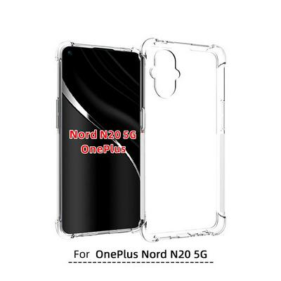 Anti-Fingerprint Non-Slip Waterproof Four Corners Shockproof Transparent Soft TPU Back Cover Protective Case for OnePlus Nord N20 5G