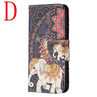 For Samsung Galaxy S22 Merge Painted All-round Protection PU Leather Wallet Phone Case with Card Slots&Stand 