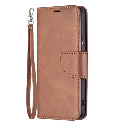 For Samsung Galaxy S22 Plus Solid Color Sheep Pattern Scratch Resistant Wallet Leather Case with Card Slots&Stand Function