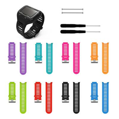 Silicone Watch Bands Strap Watchband Wrist Strap Smart Watch Bracelet Training Sports For Garmin Forerunner 910XT GPS 4 Colors