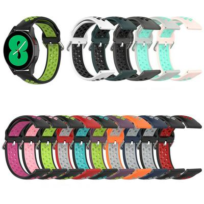 Suitable for Samsung galaxy watch4 watch watch4 classic watch silicone sports two-color strap replacement wristband