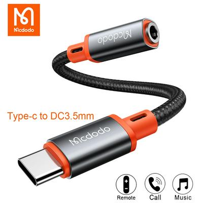 Mcdodo Audio Cable Type C 3.5 Jack Earphone Cable USB C to 3.5mm Headphones Adapter For Huawei P40 Pro Xiaomi Phone Accessories