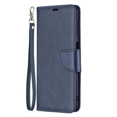 For Samsung Galaxy M52 5G Solid Color Sheep Pattern Scratch Resistant Wallet Leather Case with Card Slots&Stand Function