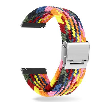 Easy Adjustable Stretchable Braided Nylon Watch Band Replacement Watch Strap 22mm/20mm for Samsung Galaxy Watch 5 Huawei Watch 