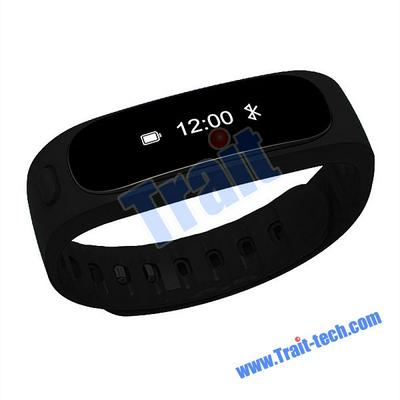 H9 Bluetooth Waterproof Smart Bracelet Wristband Sleeping Monitor Tracker Passometer for IOS Apple Android Phone - Black