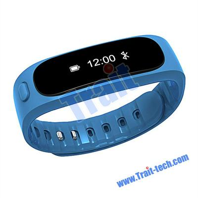 H9 Bluetooth Waterproof Smart Bracelet Wristband Sleeping Monitor Tracker Passometer for IOS Apple Android Phone - Blue
