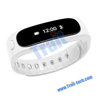 H9 Bluetooth Waterproof Smart Bracelet Wristband Sleeping Monitor Tracker Passometer for IOS Apple Android Phone - White
