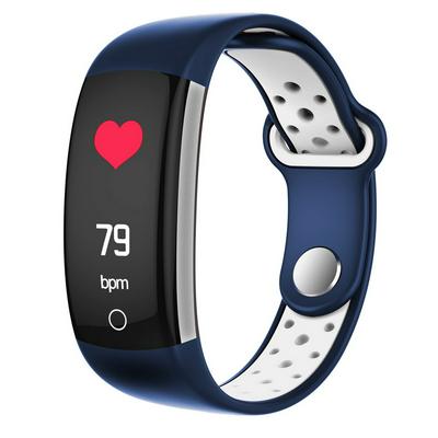 Smart Bracelet Women Q6 Bluetooth Smartwatch Men Heart Rate Blood Pressure Monitor Sport Watch Fitness Tracker - Blue