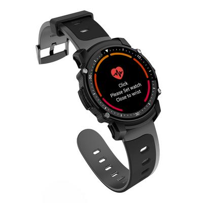 FS08 Gps Smart Watch IP68 Waterproof Bluetooth 4.0 Heart Rate Fitness Tracker Multi-mode Sports Monitoring Smartwatch - Black