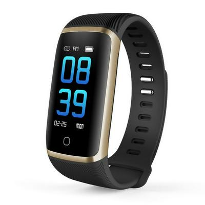 Q16 Smart Bracelet Fitness Bracelet Support Heart Rate Blood Pressure Waterproof Bluetooth Smart Watch Sport Bracelet - Gold