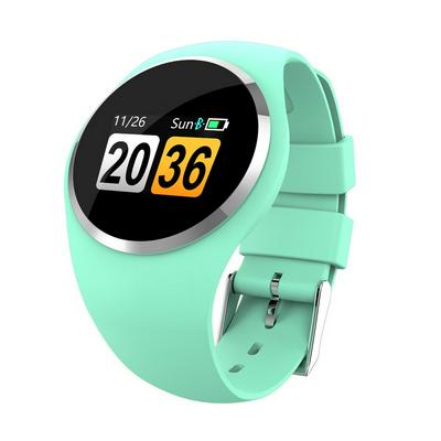 Q1 Bluetooth Smart Watch Waterproof Wearable Smartwatch Device Bracelet Fitness Tracker Reminder Round Smart Watch - Cyan