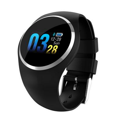 Q1 Bluetooth Smart Watch Waterproof Wearable Smartwatch Device Bracelet Fitness Tracker Reminder Round Smart Watch - Black