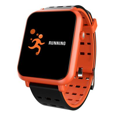 Q8mini Touch Screen Smartwatch Waterproof Blood Pressure Oxygen Monitor Heart Rhythm Sport Fitness Tracker Smart Watch - Orange