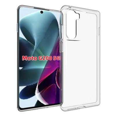 Precise Cut-Out Ultra Clear Flexible TPU Phone Cover Case for Motorola Moto G200 5G