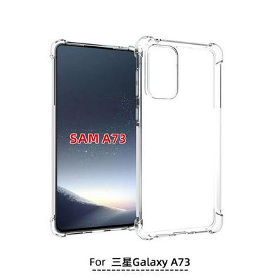 Anti-Fingerprint Non-Slip Waterproof Four Corners Shockproof Transparent Soft TPU Back Cover Protective Case for Samsung Galaxy A73