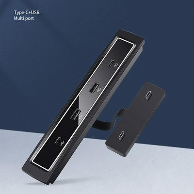 Tesla 2021 Model 3 Model Y 27W Quick Charger Intelligent Docking Station USB Shunt Hub Decoration Interior Refit Accessories