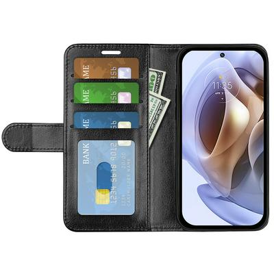 For Motorola Moto G31 4G R64 Pattern Single Folded Edge Folio Flip Leather Wallet Phone Case